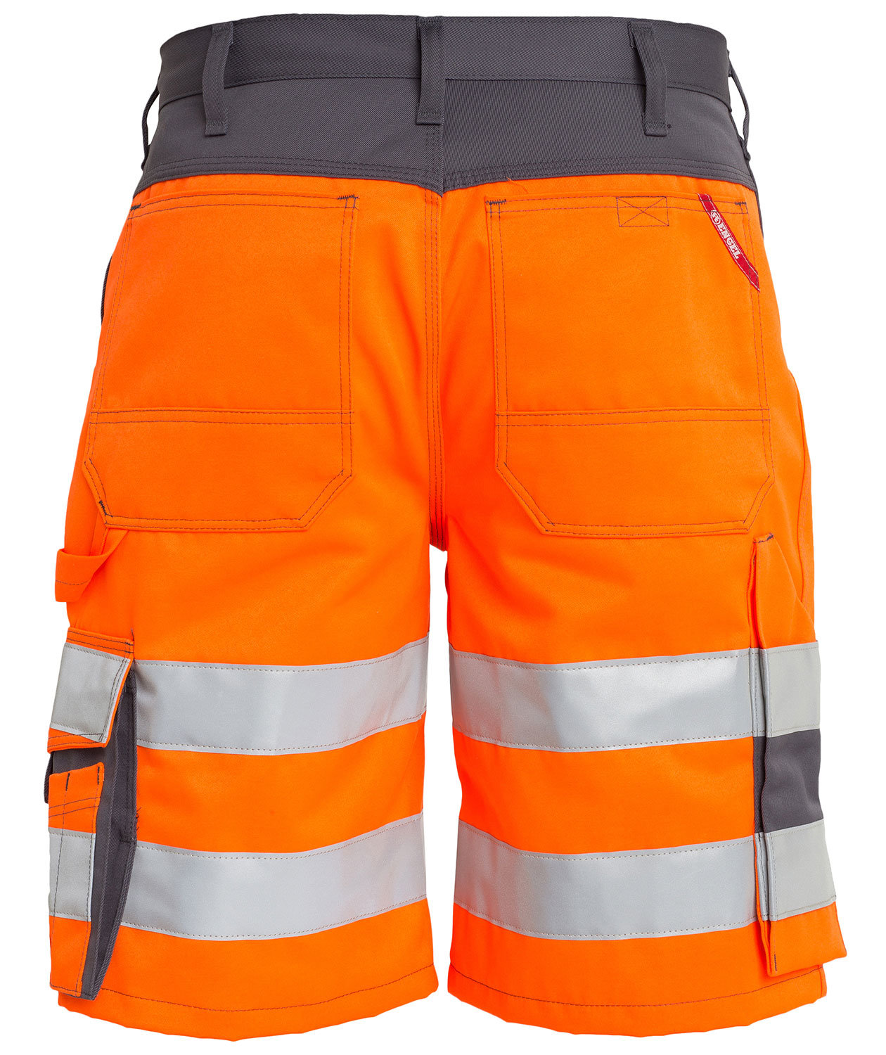 Engel work shorts, Hi-vis orange/Grey