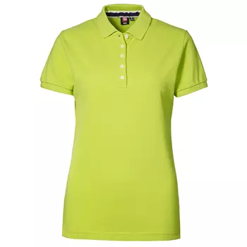 ID Casual Damen Piqué-Poloshirt, Lime Grün