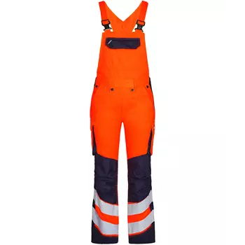 Engel Safety Light dame overalls, Orange/Blue Ink