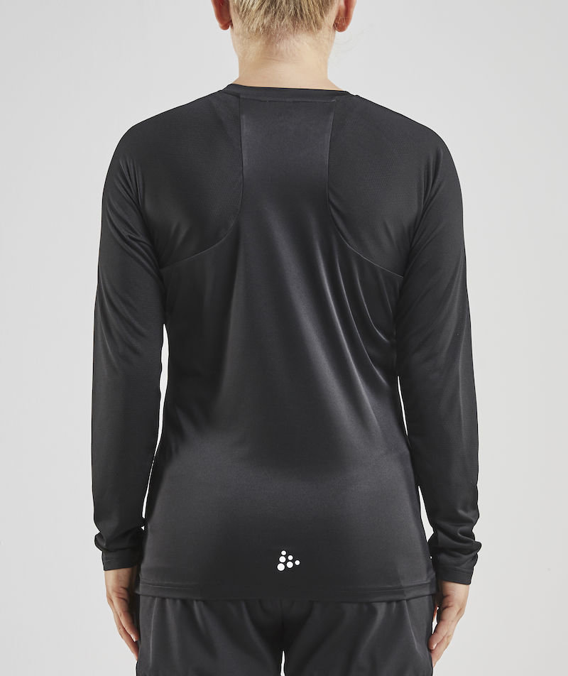 Craft Pro Control Impact long-sleeved women's T-shirt, Black/White, large image number 3