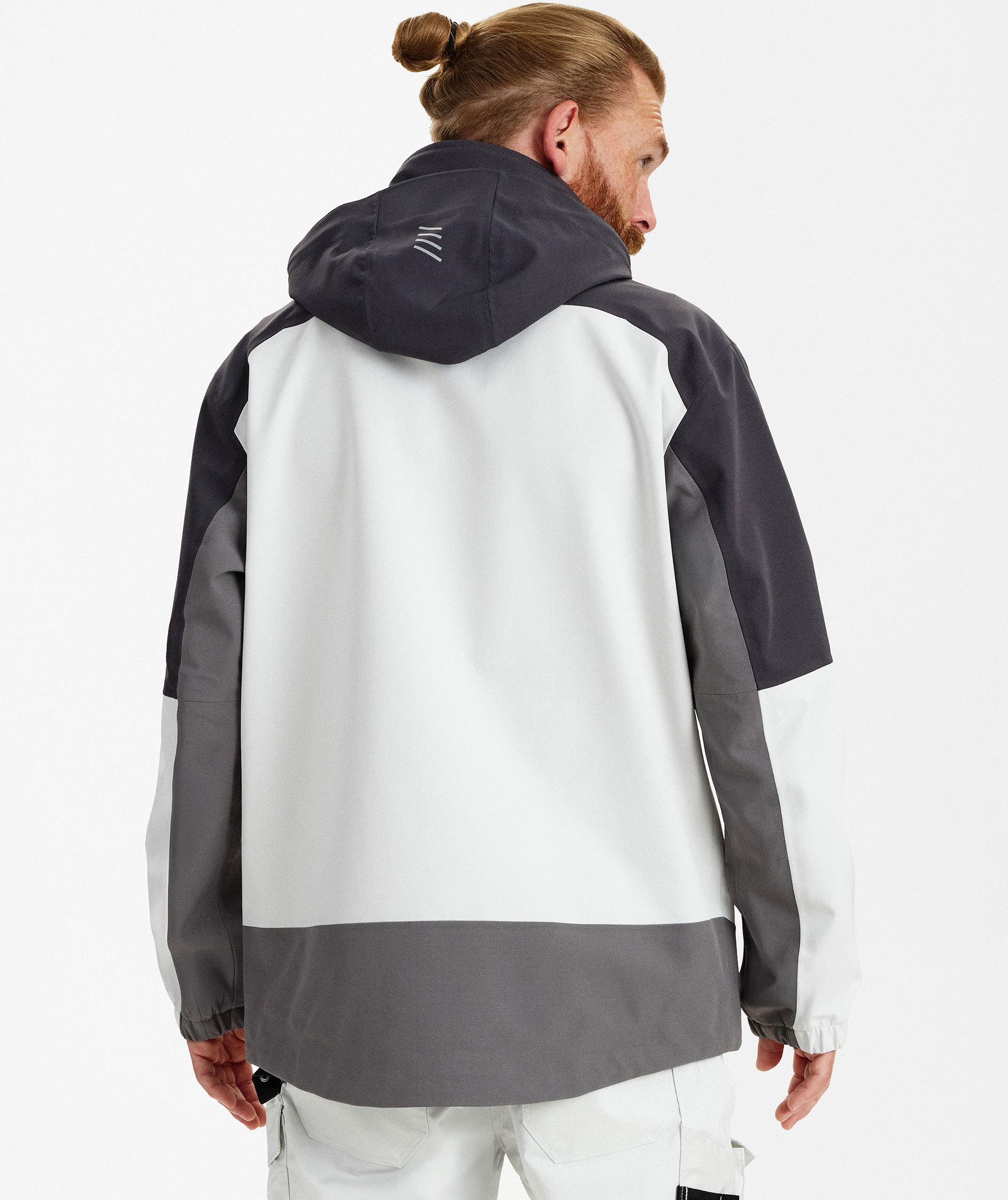 Engel Entire shell jacket, Bone White/Anthracite Grey, large image number 4