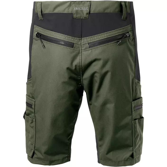 Fristads service shorts 2702 PLW full stretch, Army Green/Black, large image number 1
