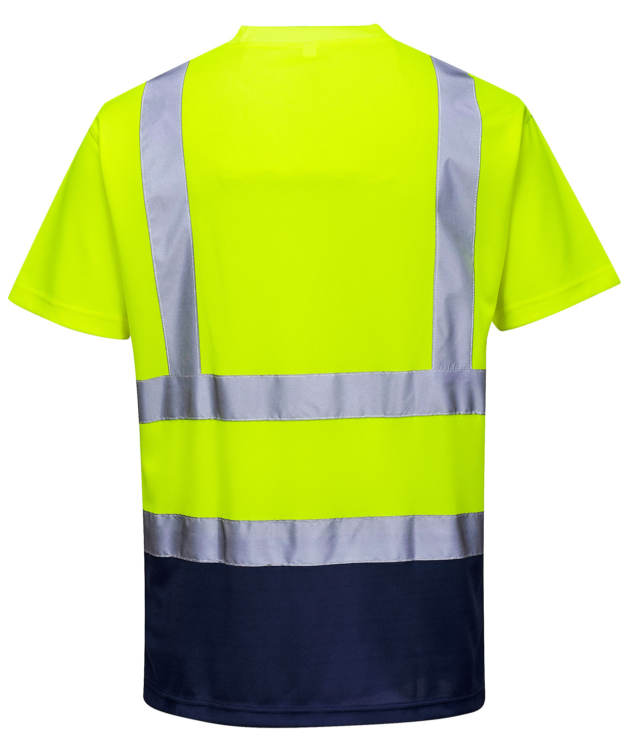 Portwest T-shirt, Hi-Vis yellow/marine