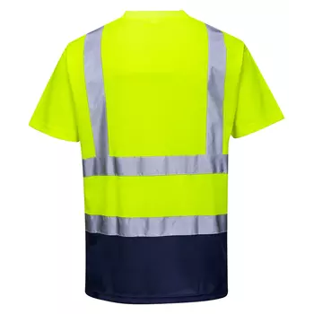 Portwest T-Shirt, Hi-Vis gelb/marine