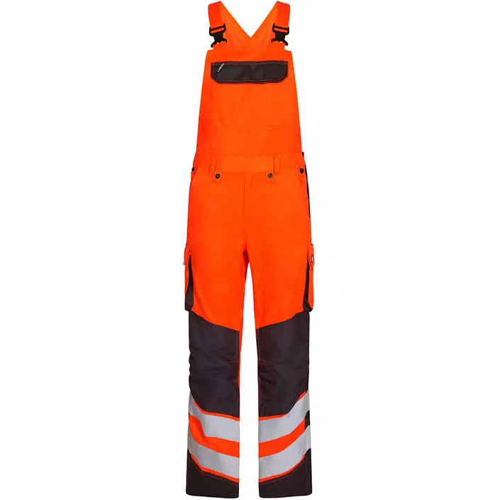 Engel Safety Light Latzhose, Hi-vis orange/Grau, large image number 0