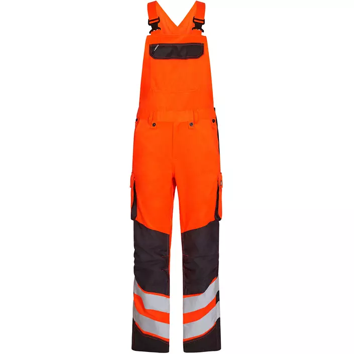Engel Safety Light Latzhose, Hi-vis orange/Grau, large image number 0