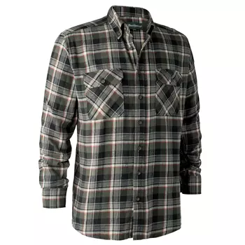 Deerhunter Marvin modern fit flannel snekkerskjorte, Green checked