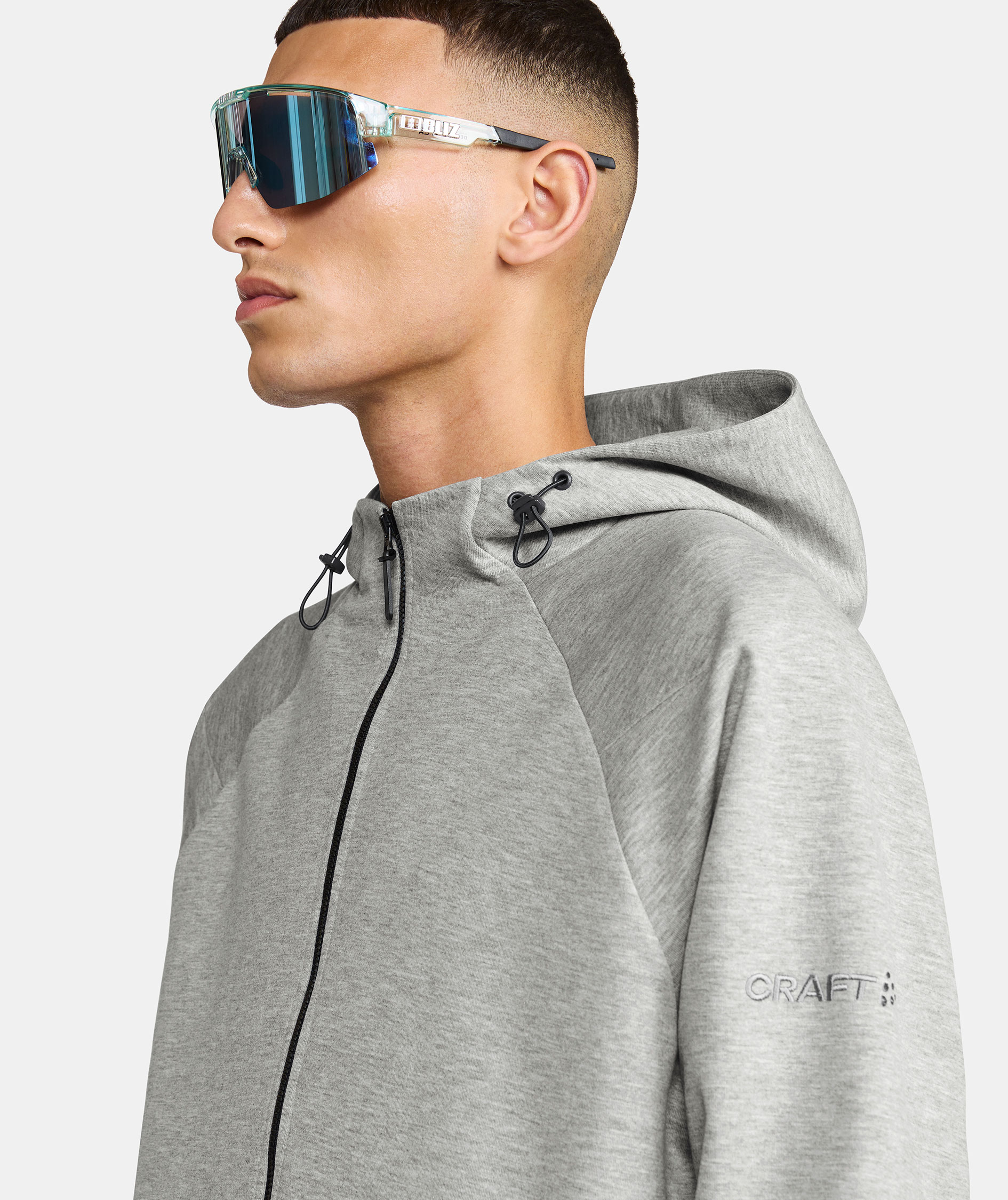 Craft ADV Join Hoodie mit Rei&szlig;verschluss, Grey melange, large image number 5