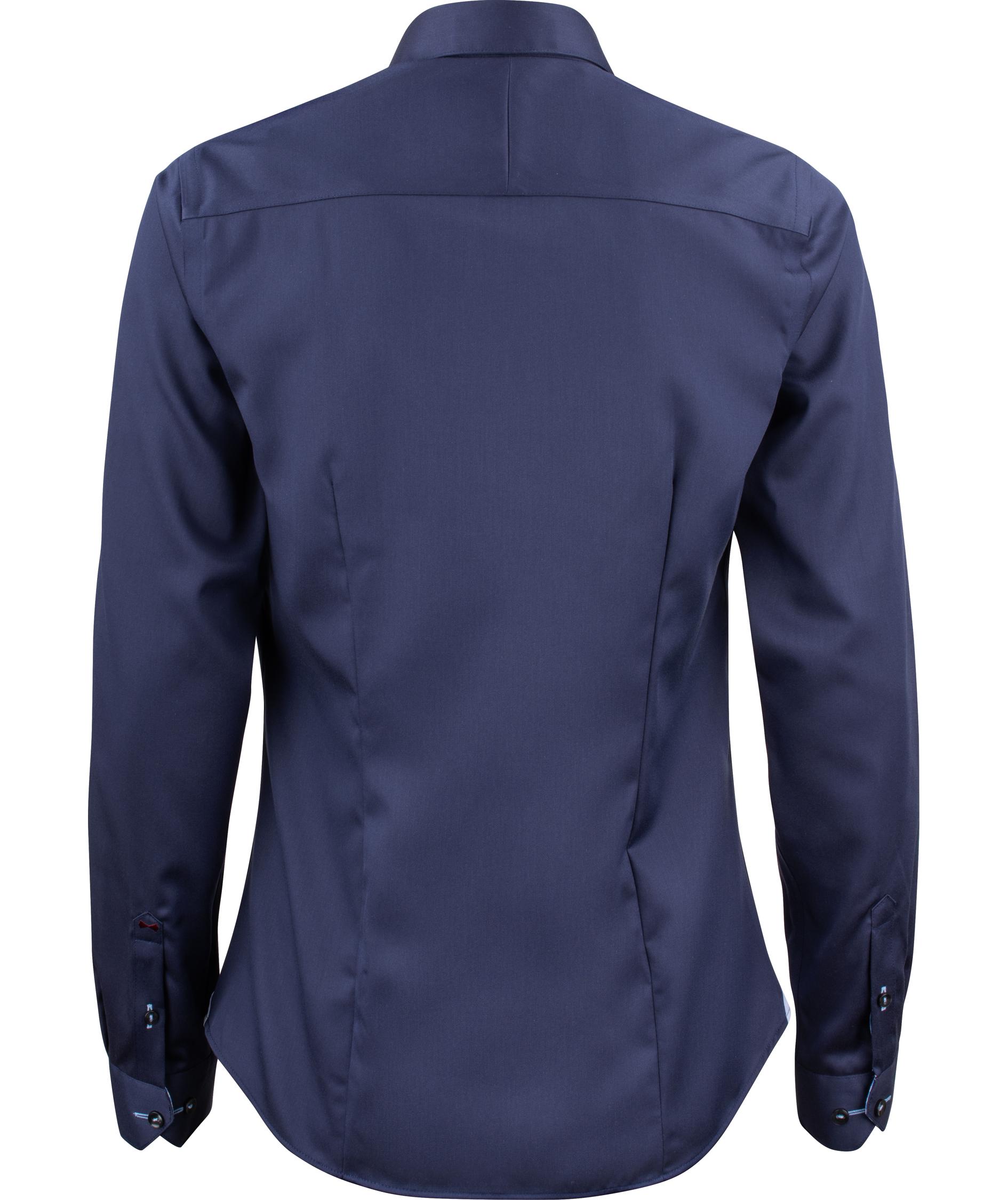 J. Harvest & Frost Twill Red Bow 20 lady fit shirt, Navy/Sky Blue, Navy/Sky Blue, large image number 1