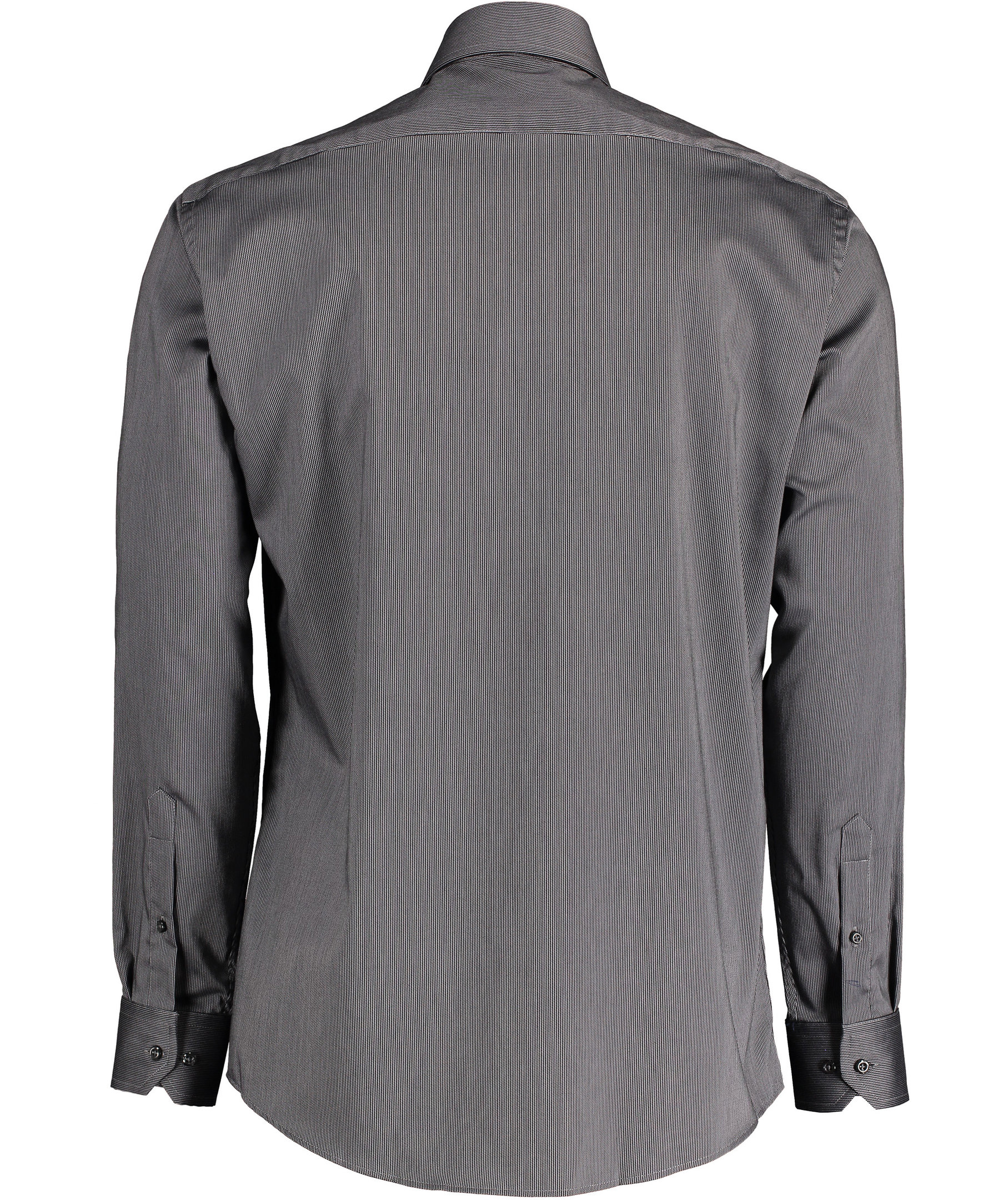 Seven Seas Fine Twill California modern fit skjorte, M&oslash;rkegr&aring;, large image number 1