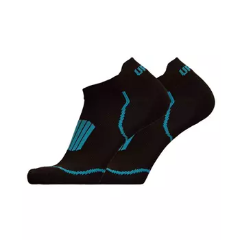 UphillSport Front Low running socks, Black/Blue
