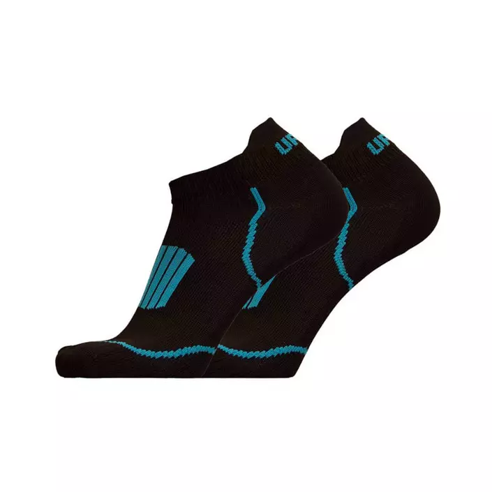 UphillSport Front Low running socks, Black/Blue, large image number 0