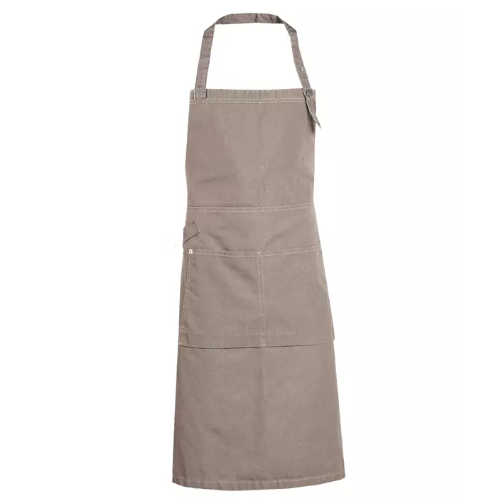 Nybo Workwear New Nordic bib apron with pockets, Khaki, Khaki, large image number 0