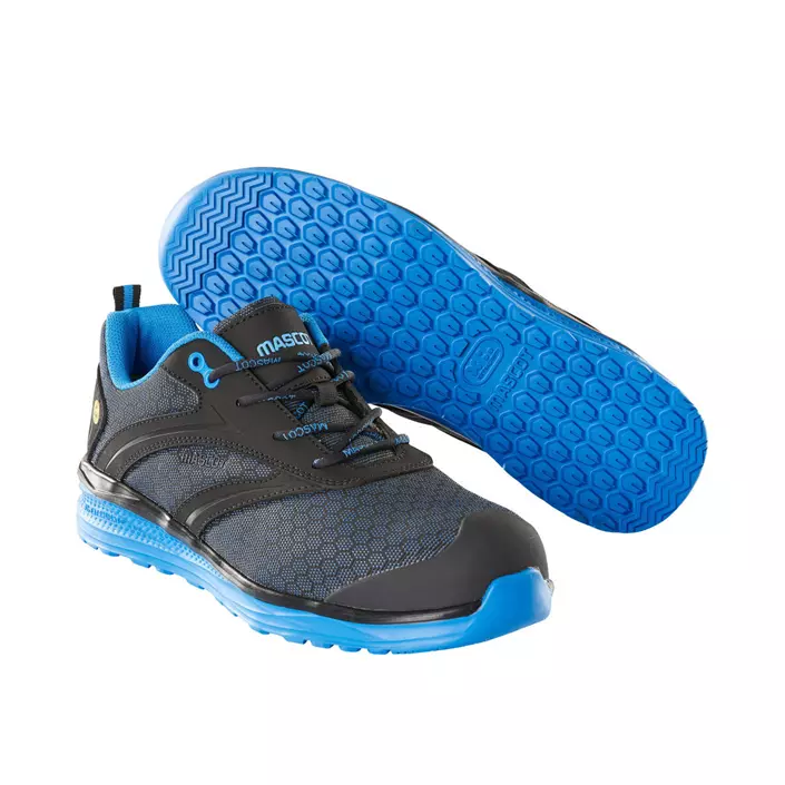 Mascot Carbon safety shoes S1P, Black/Cobalt Blue, large image number 0