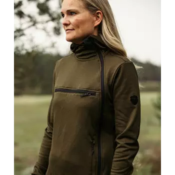 Northern Hunting Saga women's fleece jacket, Green