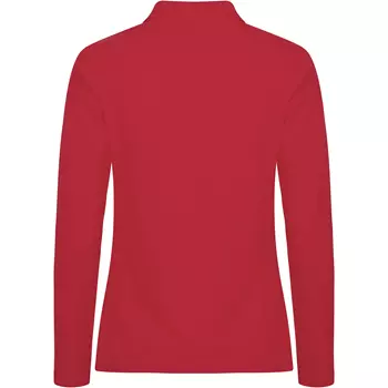 Clique Manhatten women's long-sleeved polo shirt, Red