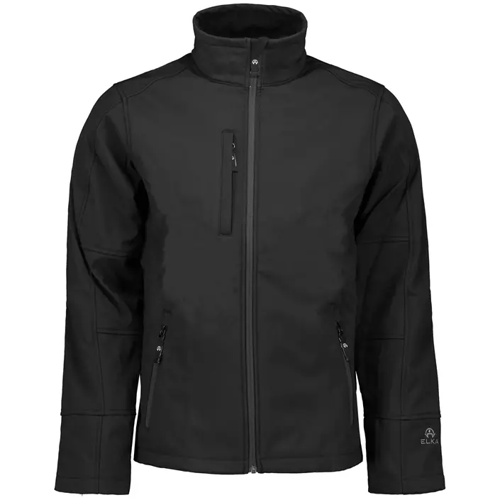 Elka softshell jacket, Black, large image number 0