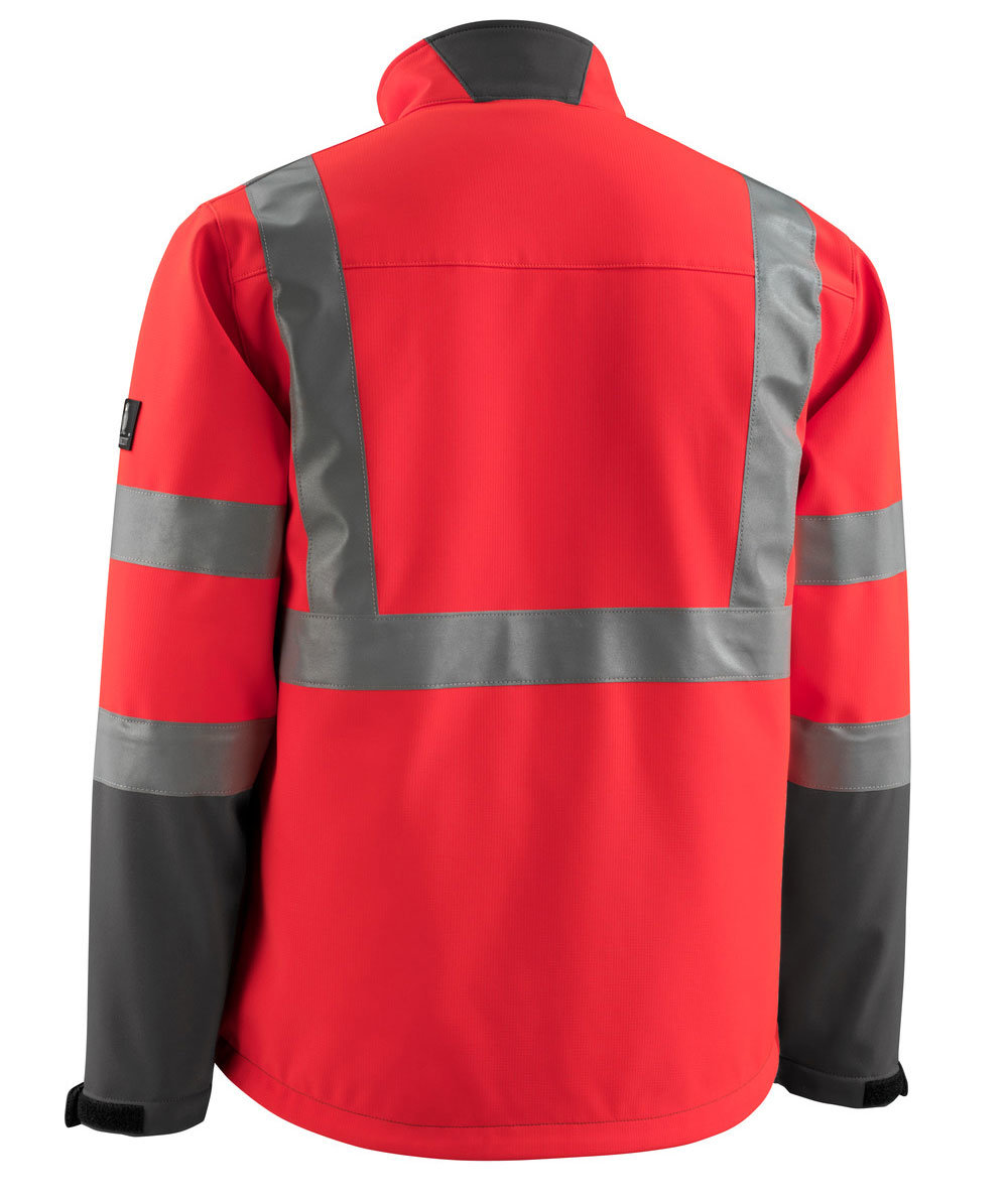 Mascot Safe Light Kiama softshelljakke, Hi-vis R&oslash;d/M&oslash;rk antracit, large image number 2