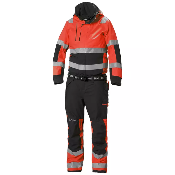 Helly Hansen Alna 2.0 shell coverall, Hi-vis red/charcoal, large image number 0