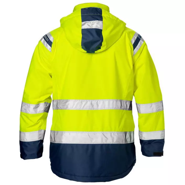Fristads women's Airtech® winter jacket 4037 GTT, Hi-vis Yellow/Marine, large image number 1
