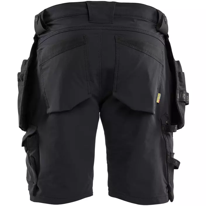 Blåkläder håndværkershorts full stretch, Sort, large image number 2