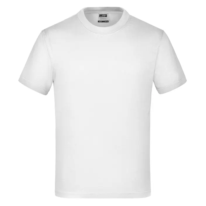 James & Nicholson Junior Basic-T T-shirt til børn, Hvid, large image number 0