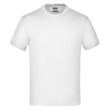 James & Nicholson børne T-shirt Junior Basic-T, Hvid