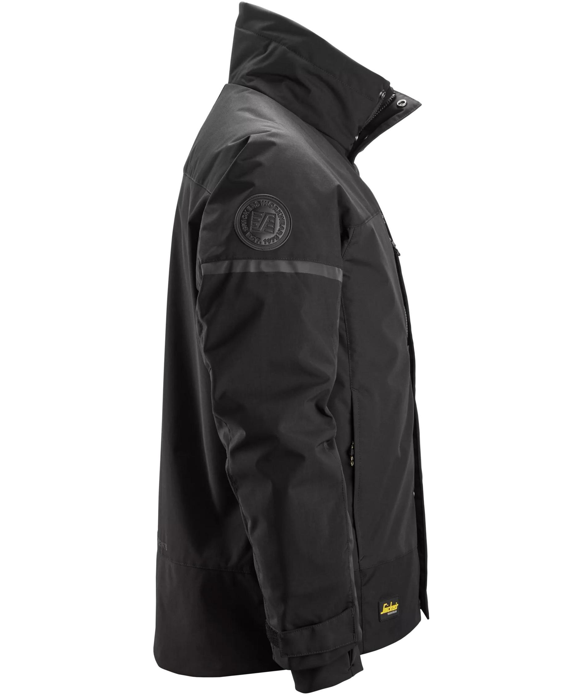 Snickers AllroundWork winter jacket 1106, Black/Black, large image number 3