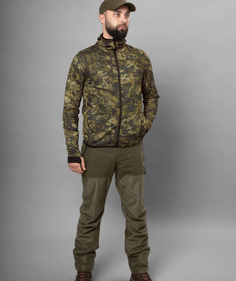Seeland Power Camo fleece jacket, InVis Green
