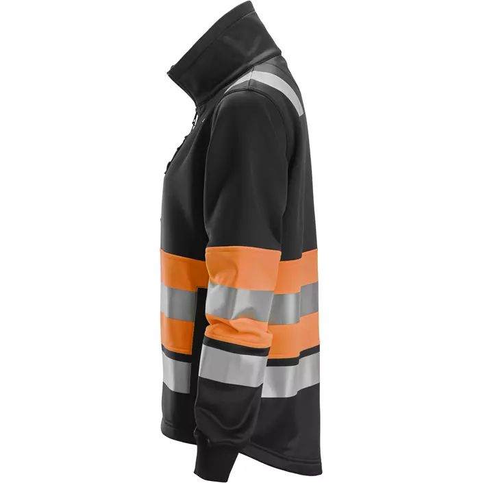 Snickers women's sweat jacket, Hi-Vis Orange/Black, large image number 3