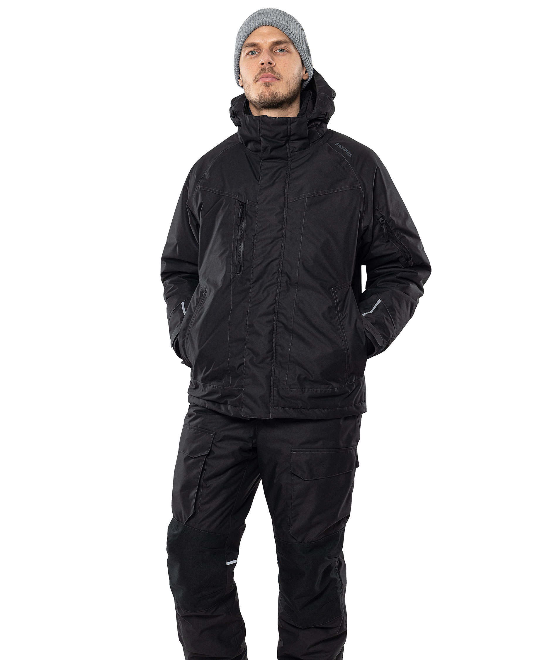 Fristads Airtech&reg; winter jacket 4410 GTT, Black, large image number 1