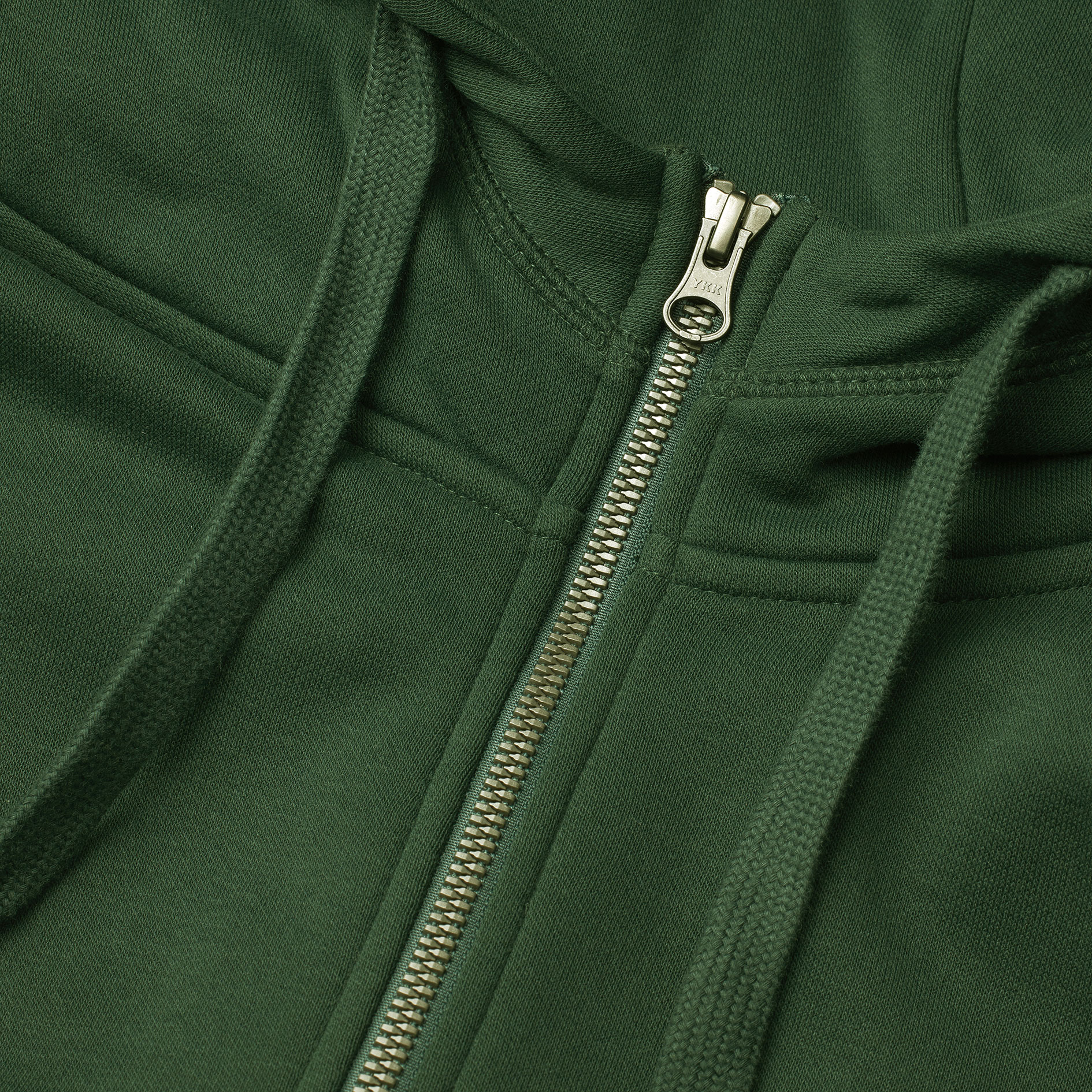 ID Core hoodie with zipper, Bottle Green, Bottle Green, large image number 3