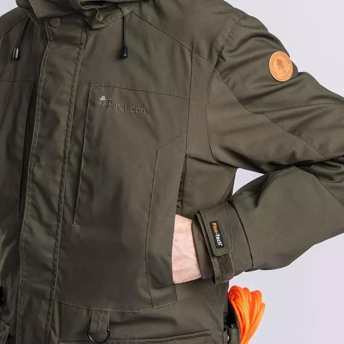 Pinewood Dog Sports Trainer Extreme jakke, Moss green, large image number 4