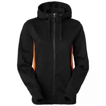 South West Ava women's hoodie, Black/Orange