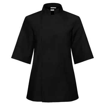 Segers 3/4 sleeved women's chefs jacket, Black