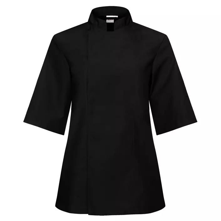 Segers 3/4 sleeved women's chefs jacket, Black, large image number 0