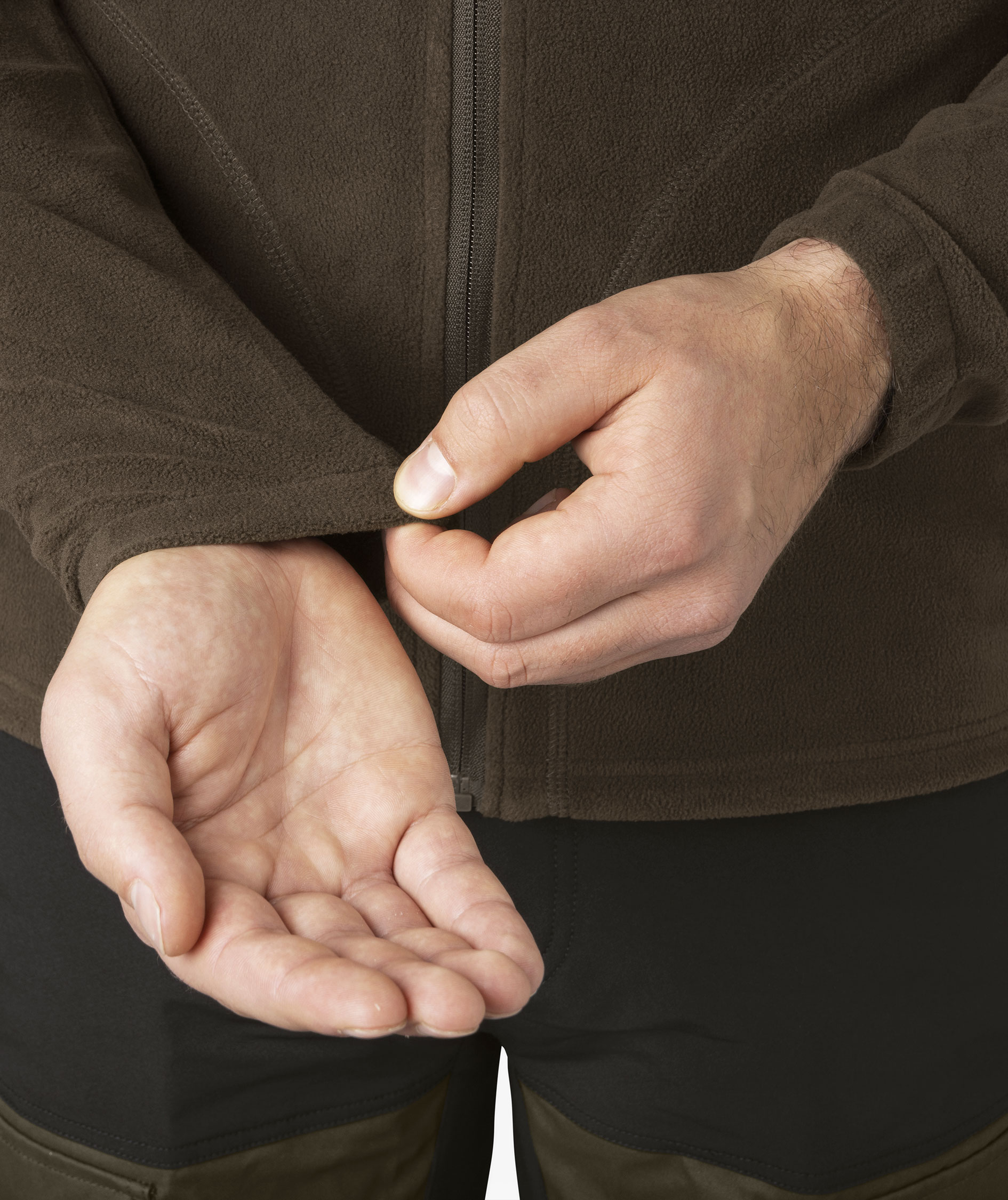 Seeland Benjamin fleecejakke, Dark brown, large image number 4