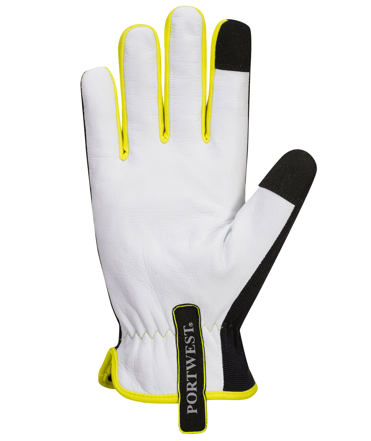 Portwest A776 winter work gloves, White/black/yellow, large image number 2