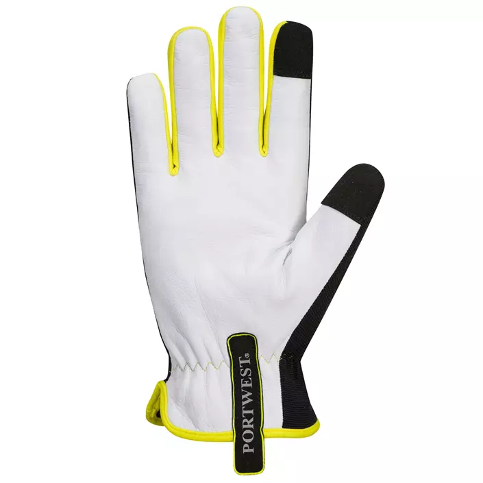 Portwest A776 winter work gloves, White/black/yellow, large image number 2