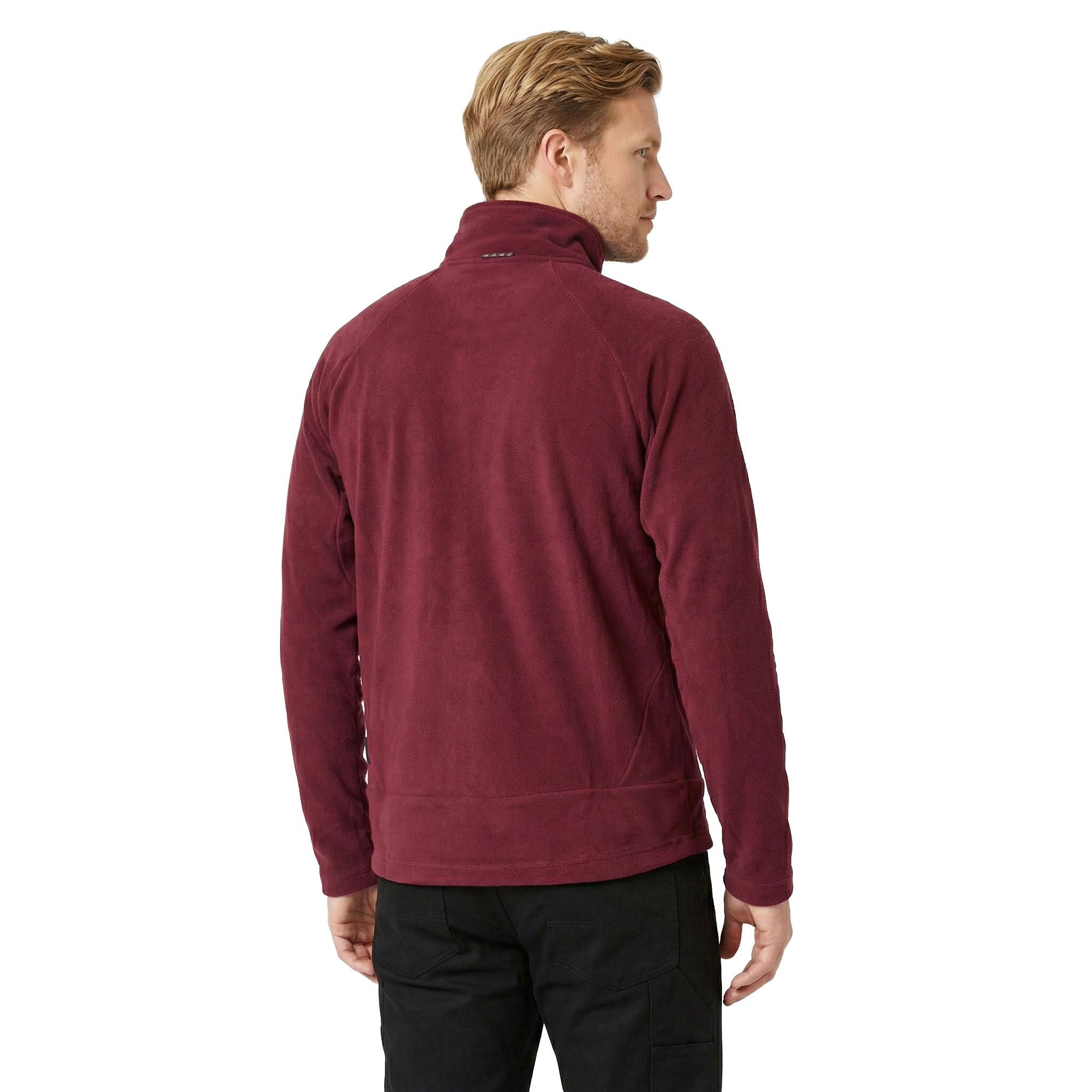ID Zip'n'mix Active fleece sweater, Bordeaux, large image number 3