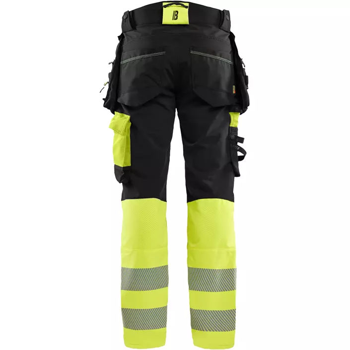 Blåkläder håndværkerbukser full stretch, Sort/Hi-Vis Gul, large image number 1