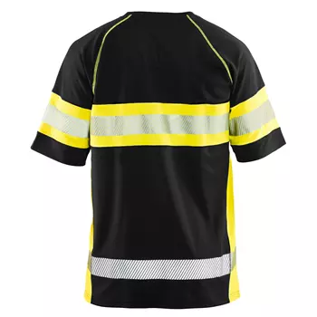 Blåkläder T-shirt, Black/Hi-Vis Yellow