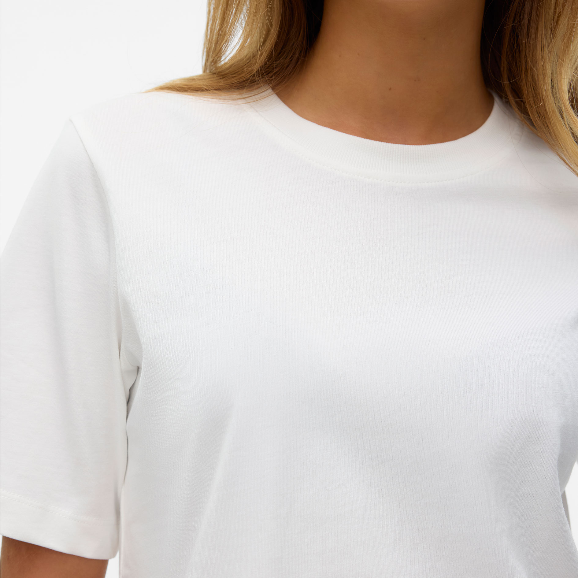 Vero Moda VMDEMI T-shirt dam, Snow White, large image number 3