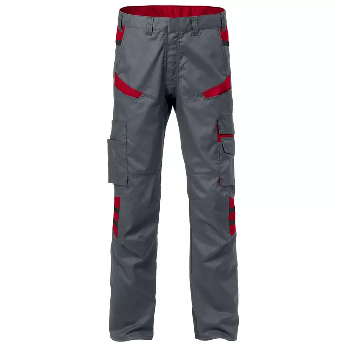 Fristads servicebyxa 2552, Grå/Röd, large image number 0