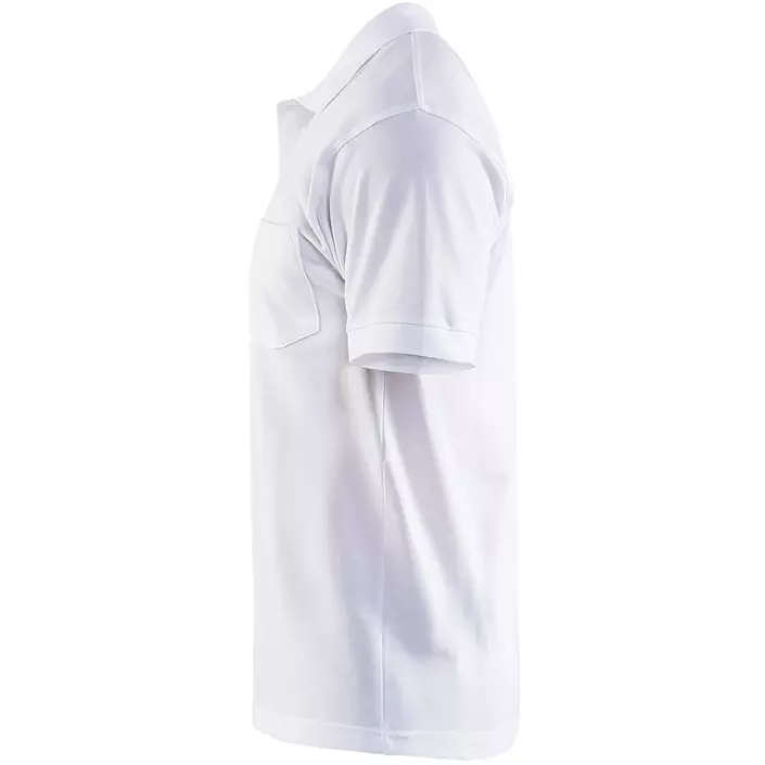 Blåkläder polo T-skjorte, Hvit, large image number 3