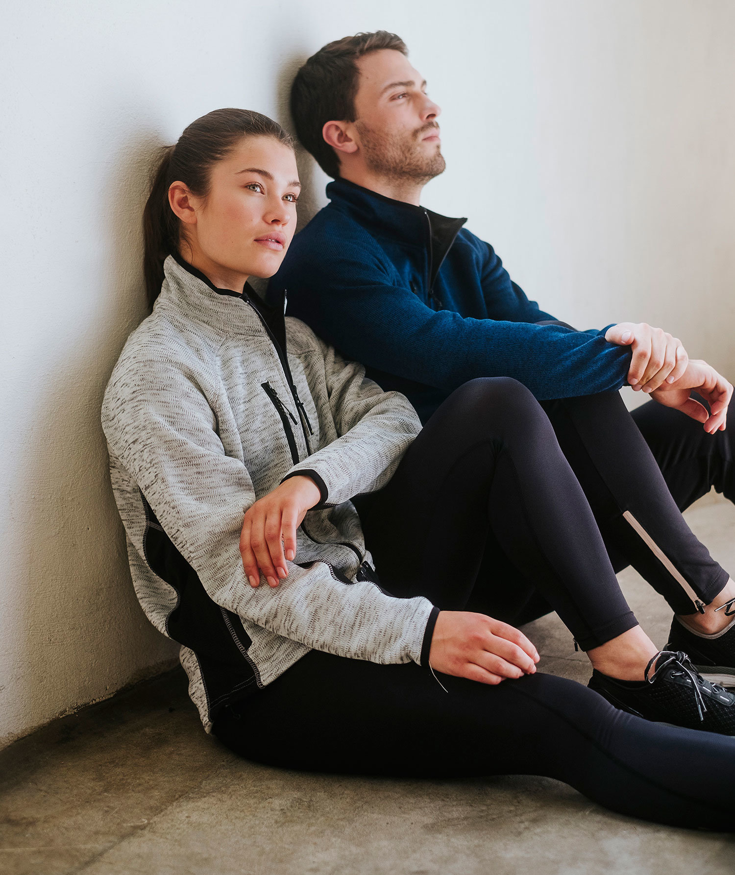 NYXX Essential fleececardigan, Marinemeleret, large image number 2