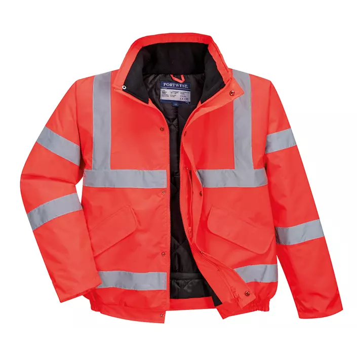 Portwest winter jacket, Hi-Vis Red, large image number 1