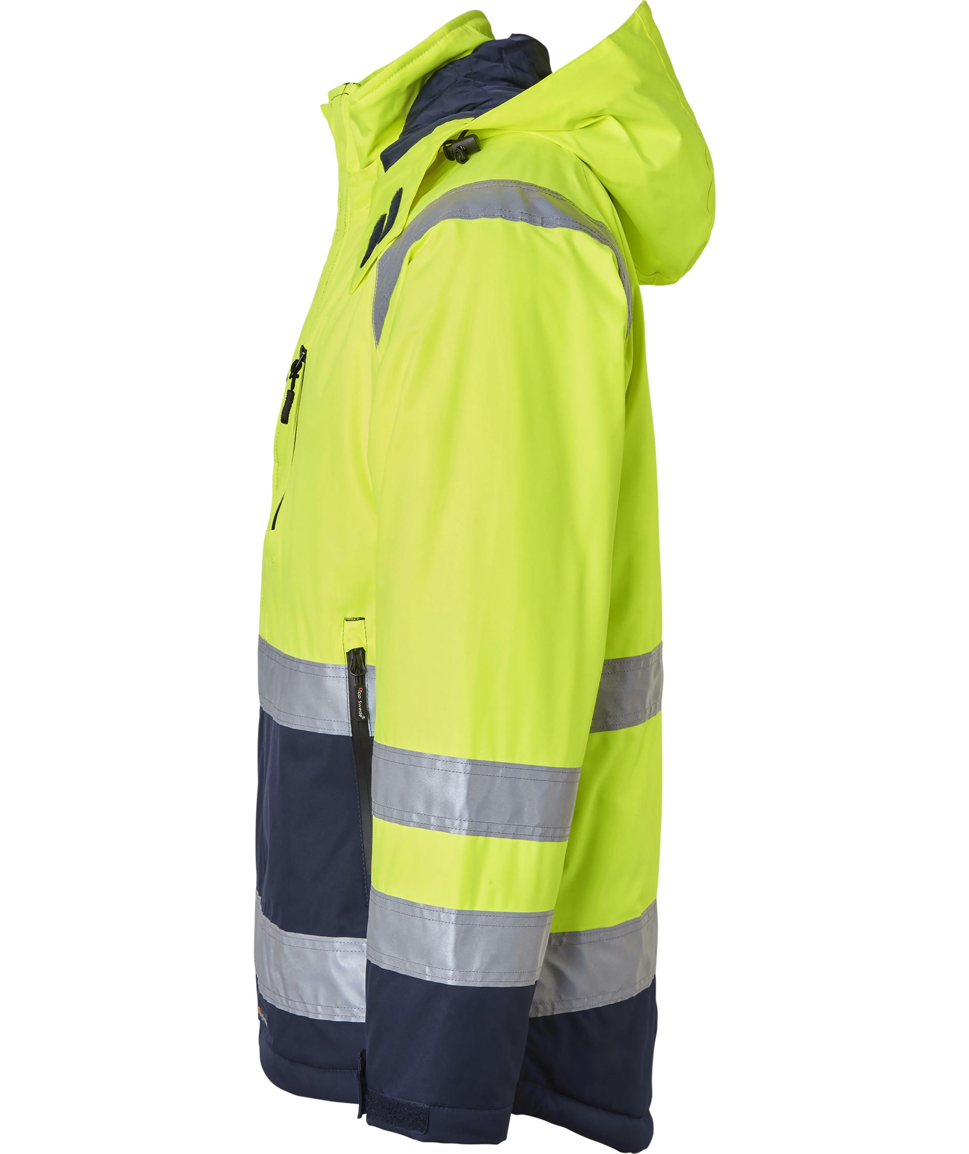Top Swede vinterjacka 122, Varsel Gul/Navy, large image number 3