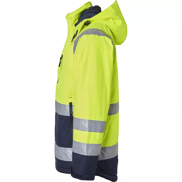Top Swede winter jacket 122, Hi-Vis Yellow/Navy, large image number 3
