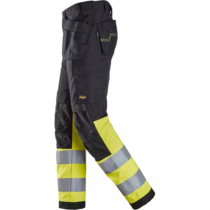Snickers Handwerkerhose, Schwarz/Hi-Vis Gelb, large image number 3
